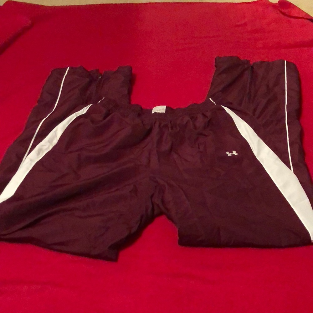 Under Armour track pants Burgundy